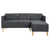 Seccional Lápiz AZYA Muebles Gris Oscuro