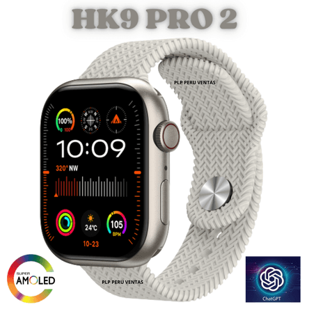 Smartwatch Hk9 Pro 2 Generacion Chat GPT Amoled - Promart
