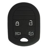 Cobertor de Llave Emisor en Silicona color negro 04 Botones para Ford