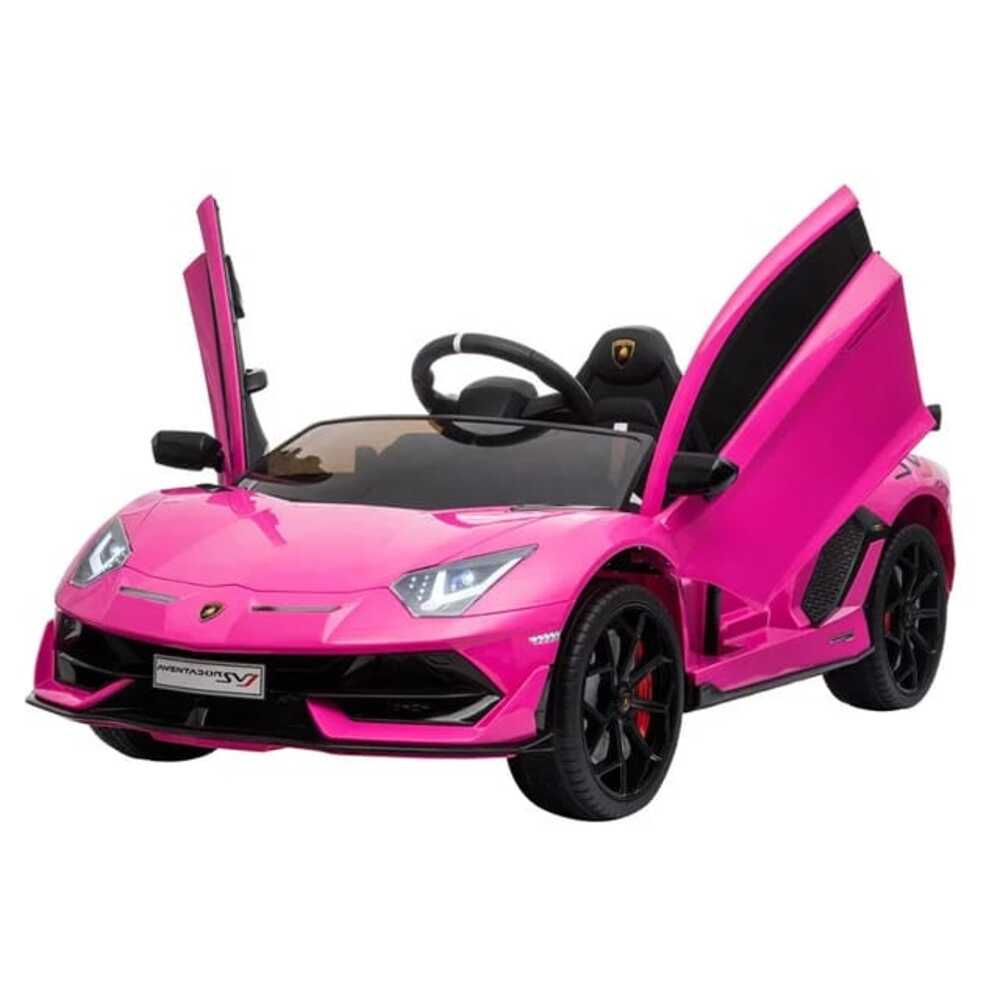 Carro a Bateria para Niños Lamborghini Aventador Svj Rosado