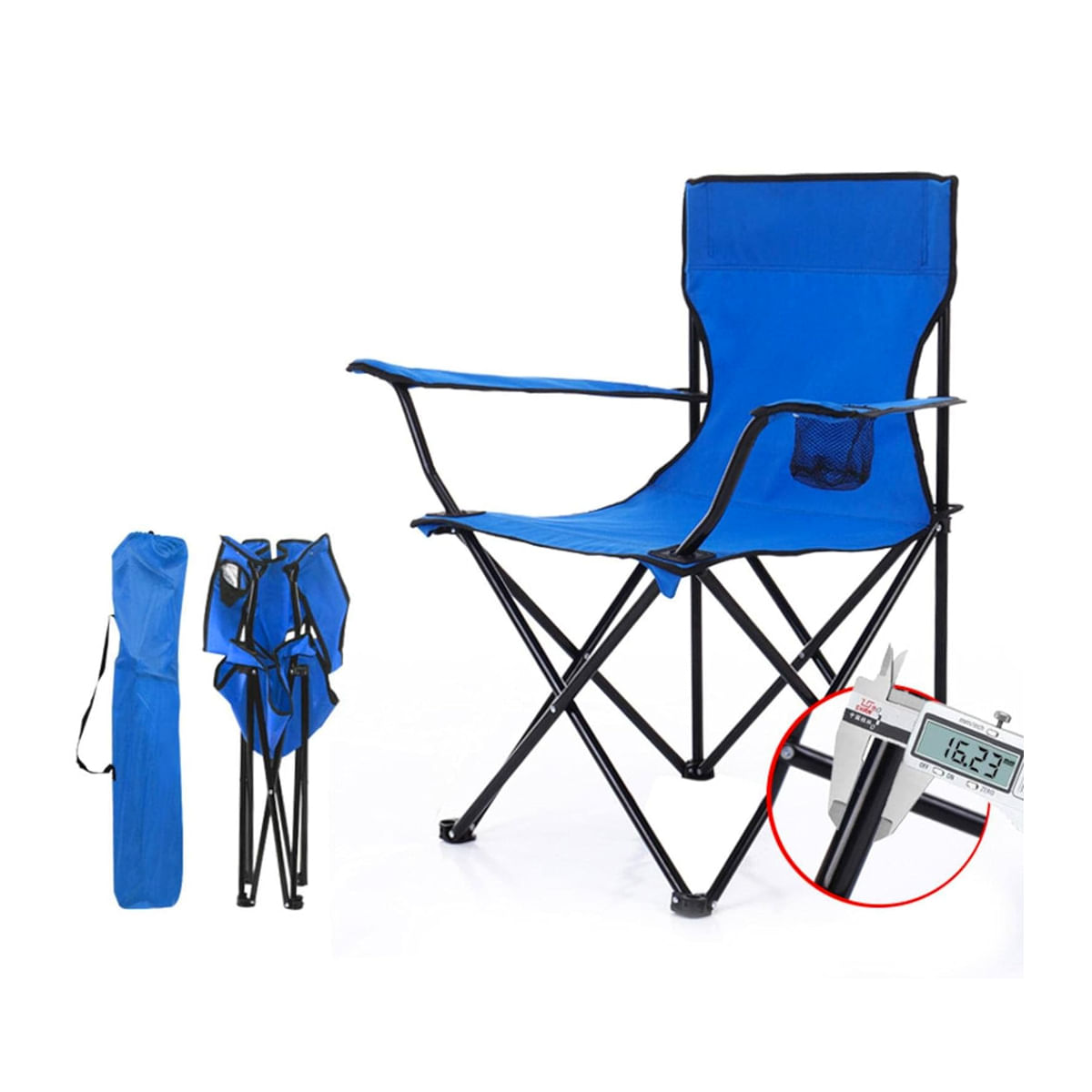 Silla Plegable De Camping Playa Piscina Terraza Azul