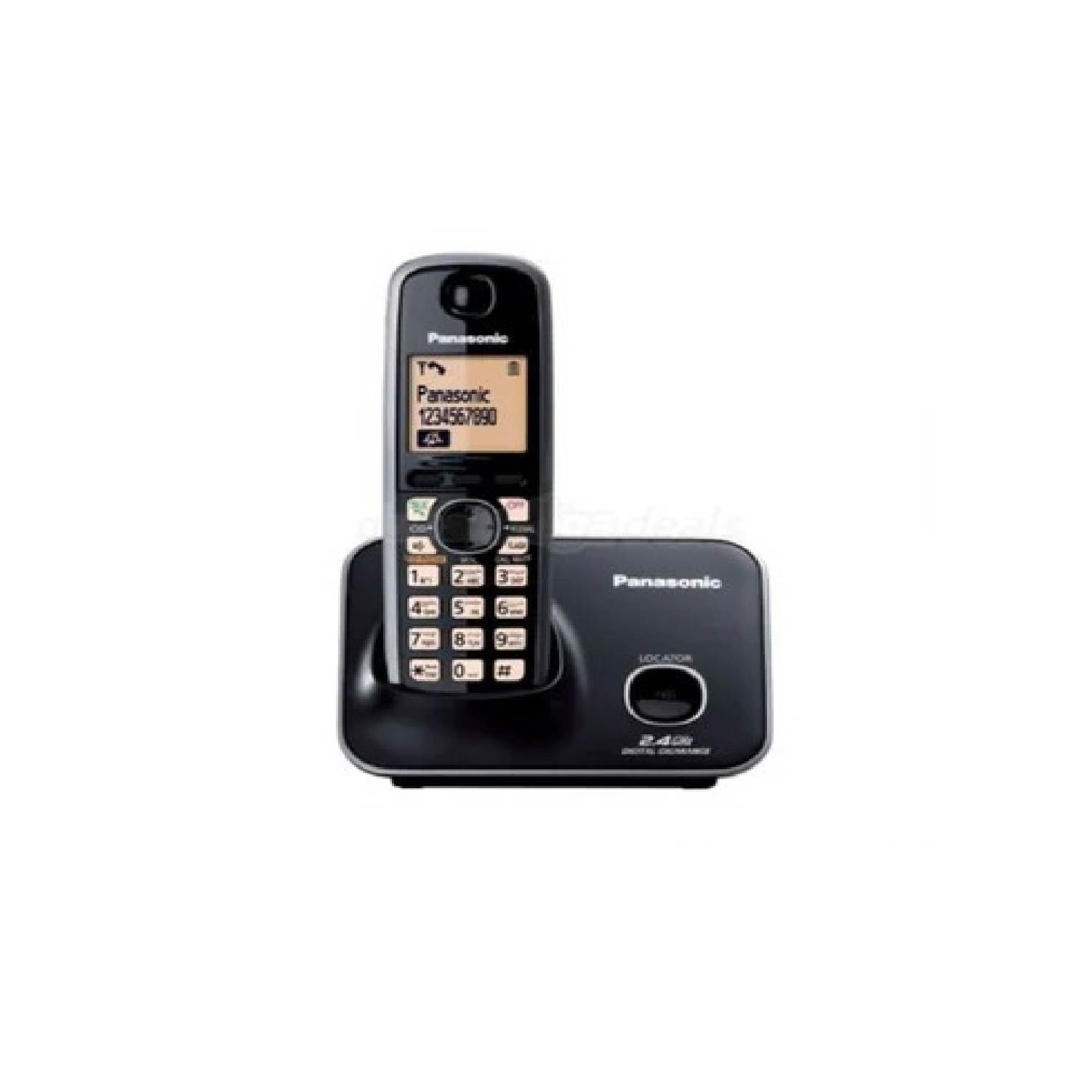 Teléfono inalámbrico panasonic kx-tg3711lb - negro