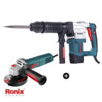 Martillo Demoledor 1050W RONIX 2809+ Amoladora Angular 4-1/2? 840W RONIX 3111