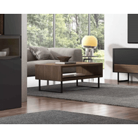 Mesa de Centro con base metalica Bruno color Marrón TU MESITA
