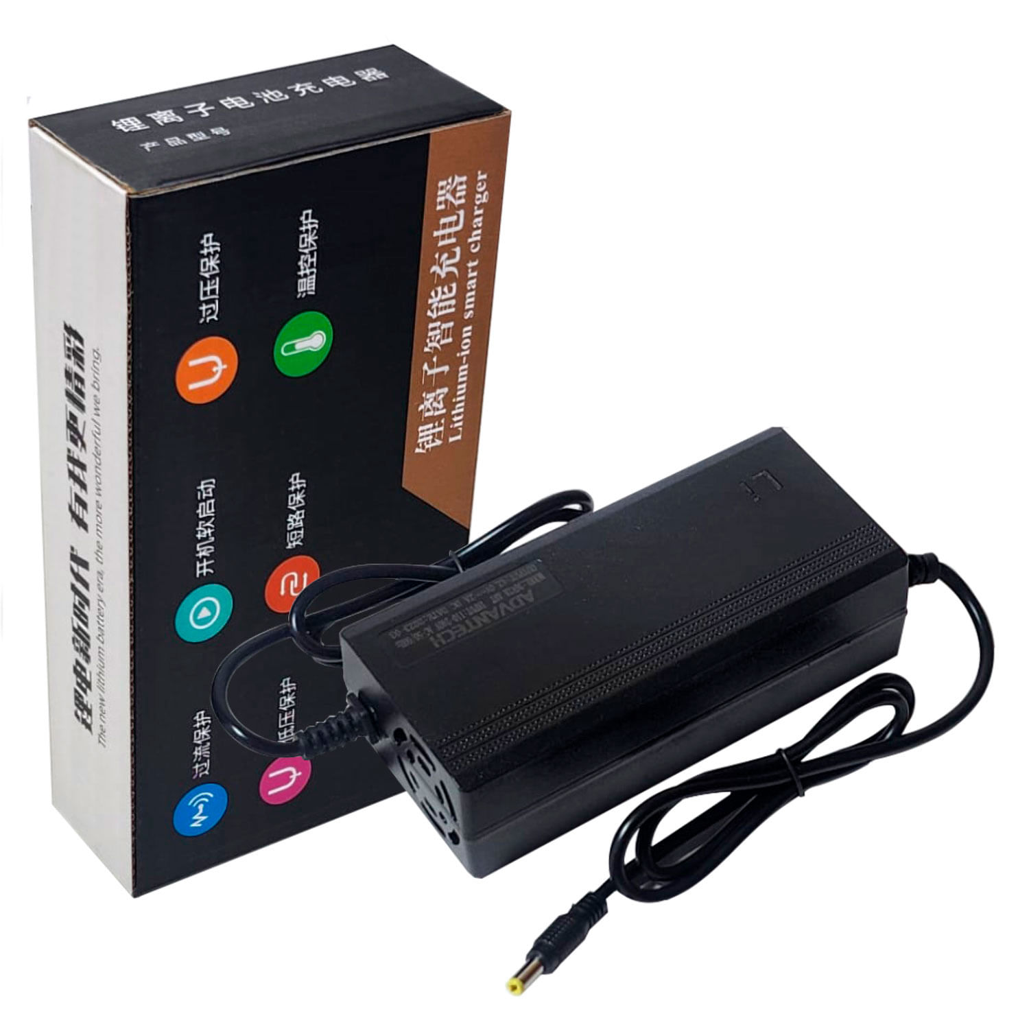 Cargador de 42V 2A Para Bicicleta Eléctrica con Batería de Litio de 36V