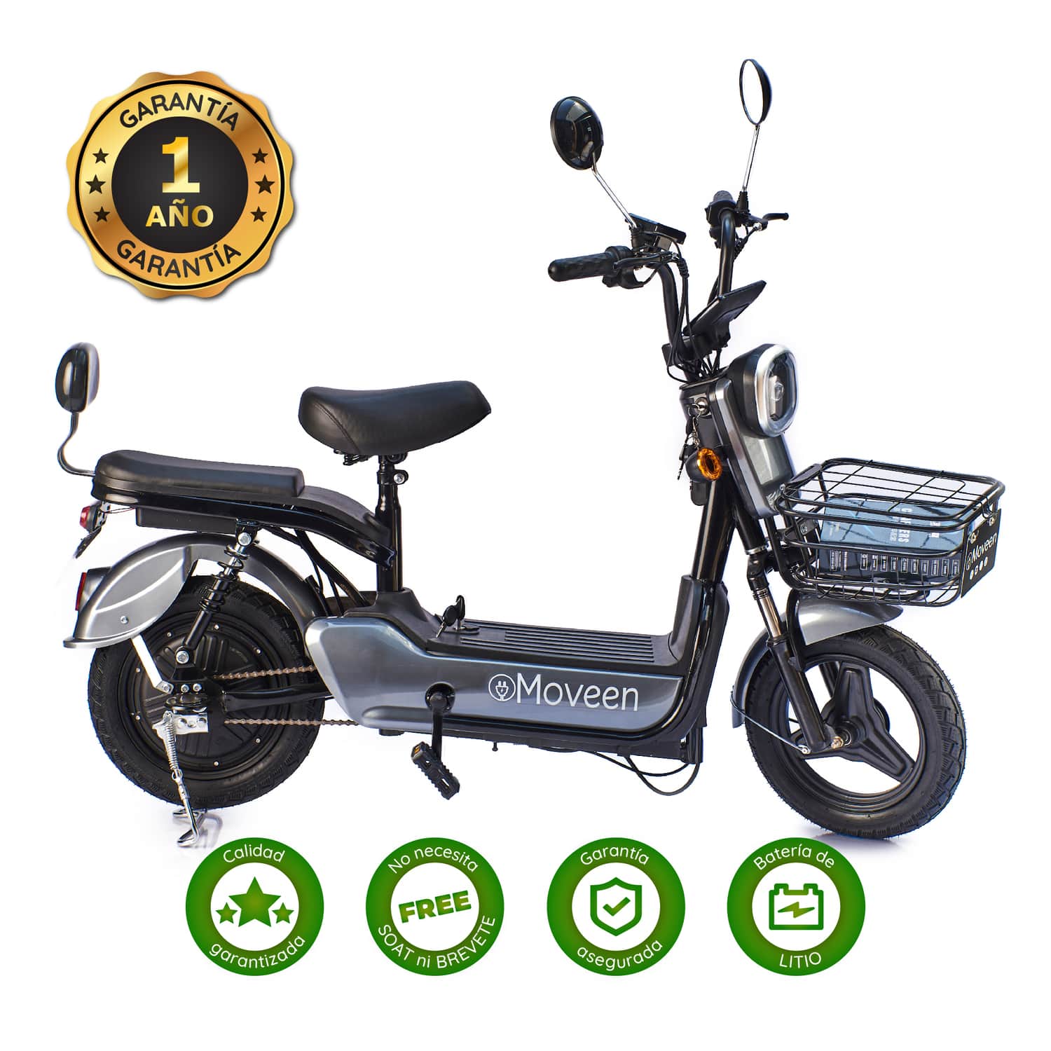 Bicimoto electrica Med Urban 2 Lithium color Plomo