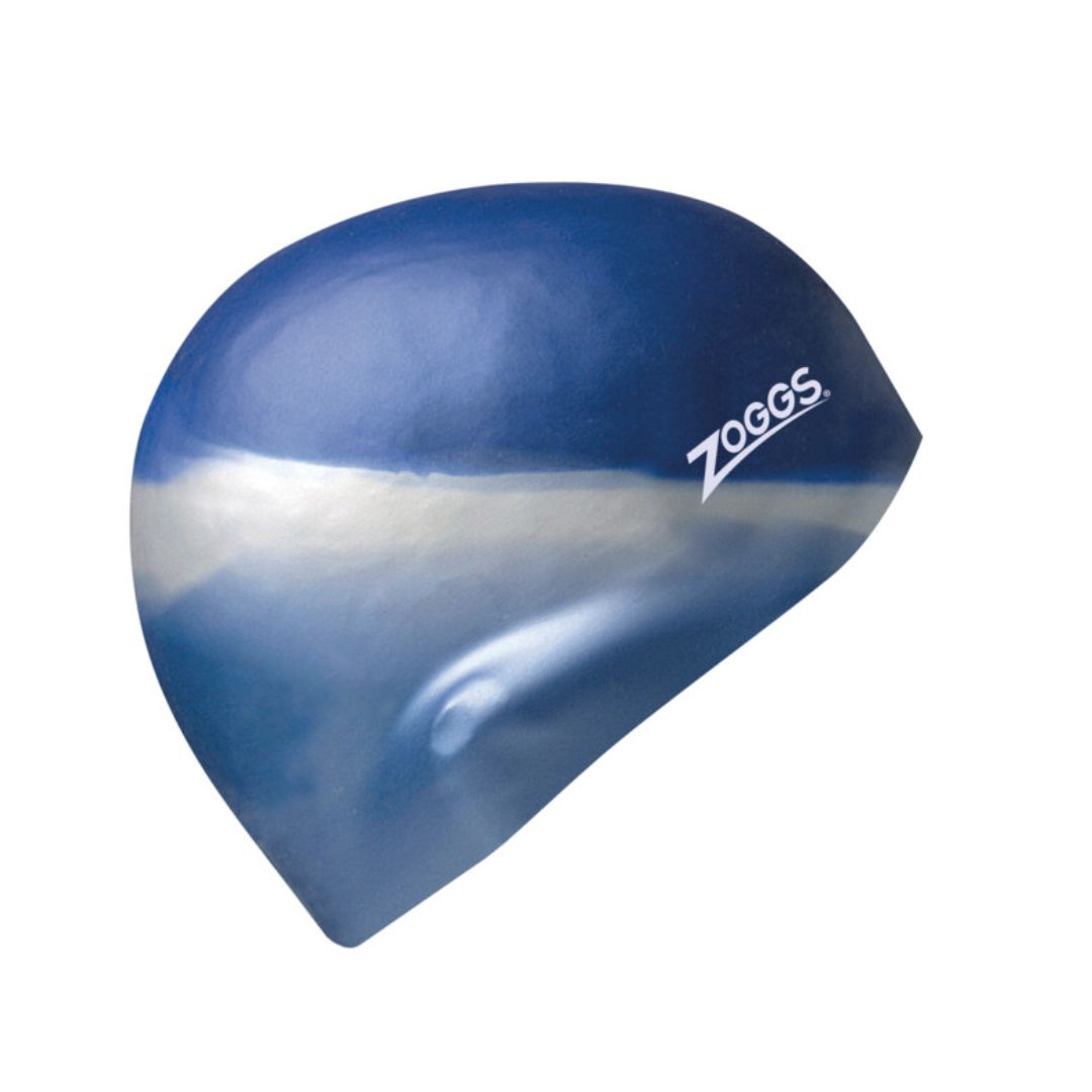 Gorra de Silicona de Natación Zoggs Silicone Cap Multi Colour Azul/Plata