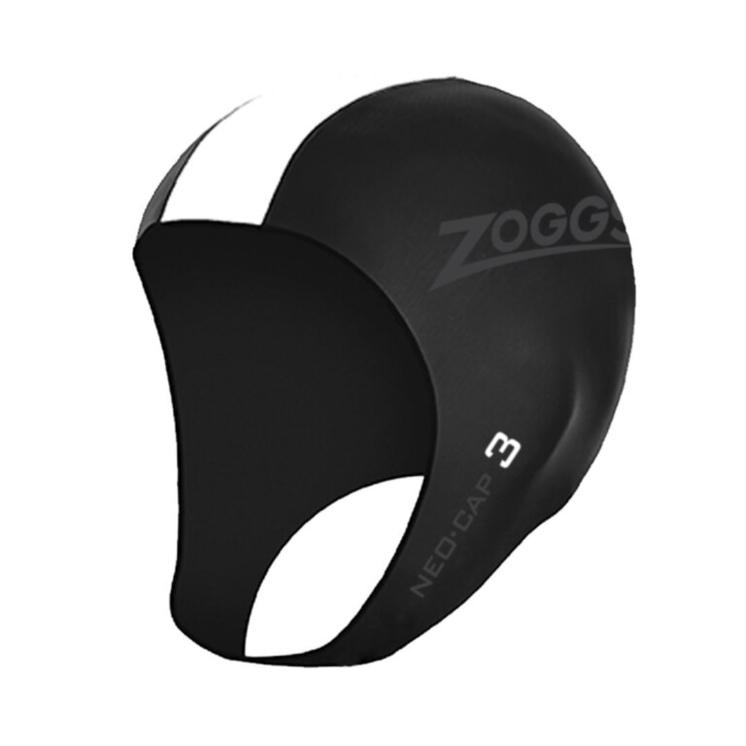 Bandana de Natación Zoggs Neo Cap 3 Unisex Negro/Blanco - SM