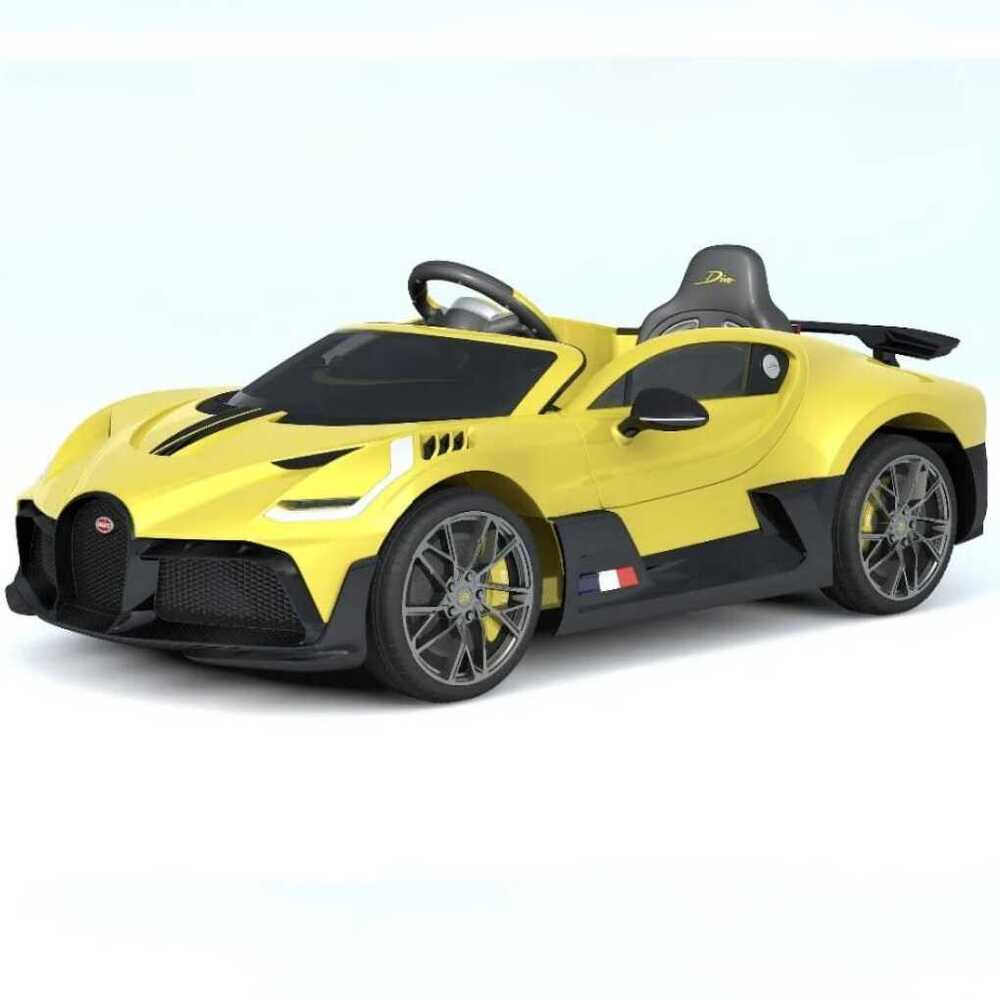 Carro a Bateria para Niños Bugatti Divo Amarillo