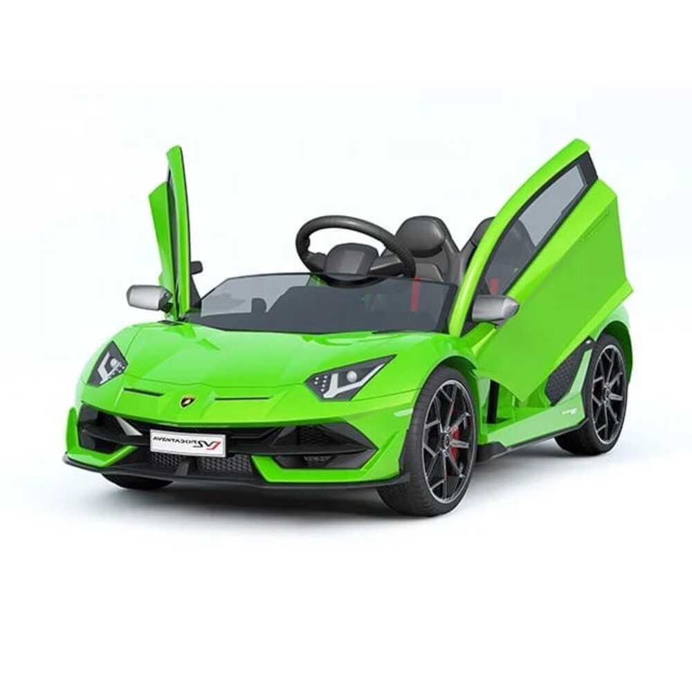 Carro a Bateria para Niños Lamborghini Aventador svj Verde