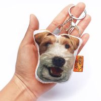 Llavero Hecho a Mano Qala Diseño Perro Fox terrier