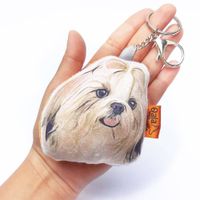Llavero Hecho a Mano Qala Diseño Perro Shih Tzu 1