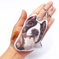 Llavero Hecho a Mano Qala Diseño Perro Pitbull