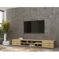 Mesa de Tv Moderna 2 puertas Olimpia color Duna TU MESITA
