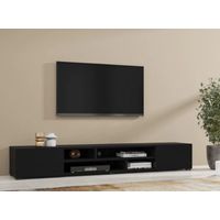 Mesa de Tv Moderna 2 puertas Olimpia color Negro TU MESITA
