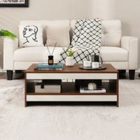 Mesa de Centro Panda color Marrón/Blanco TU MESITA
