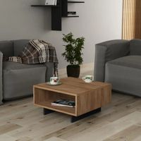 Mesa de Centro Logan color Marrón/Negro TU MESITA