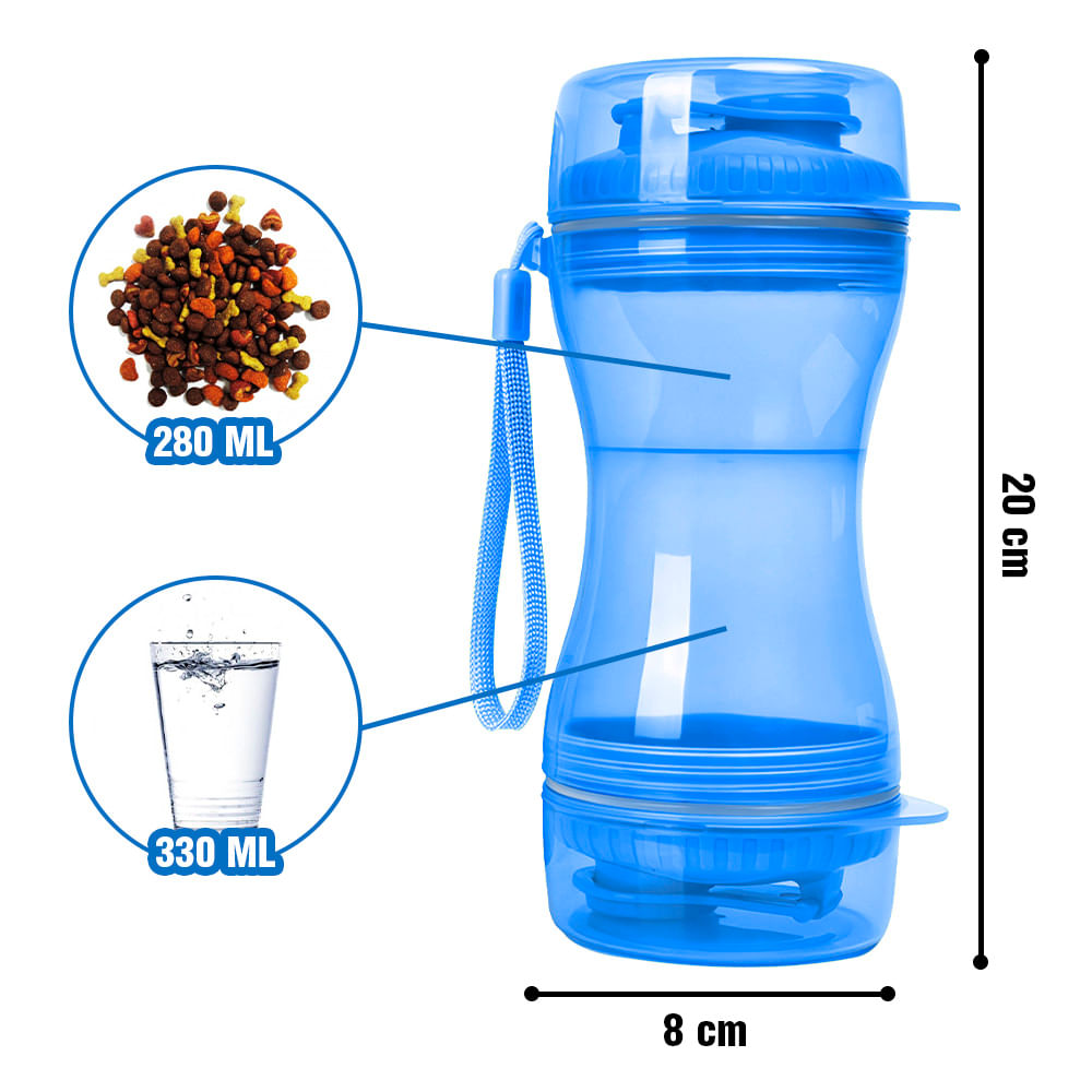 Botella de Agua Inteligente con Filtro de Te Azul - Promart