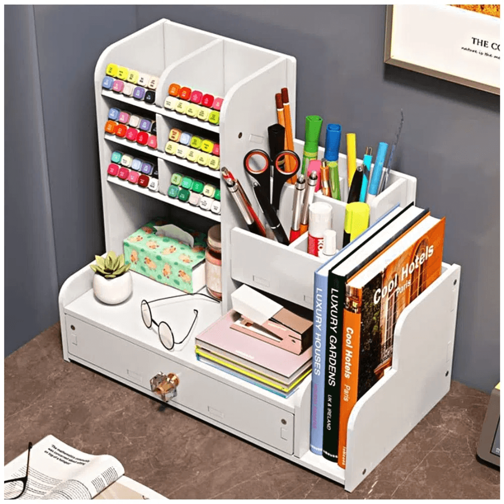 Estante Organizador de Escritorio y Oficina Papelería 84L