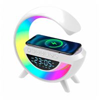 Parlante G 3 en 1 con Cargador Inalámbrico RGB | Blanco
