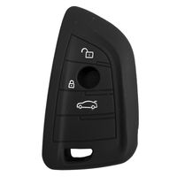 Funda Protectora de Llave Smart en Silicona de color negro 03 Botones para BMW