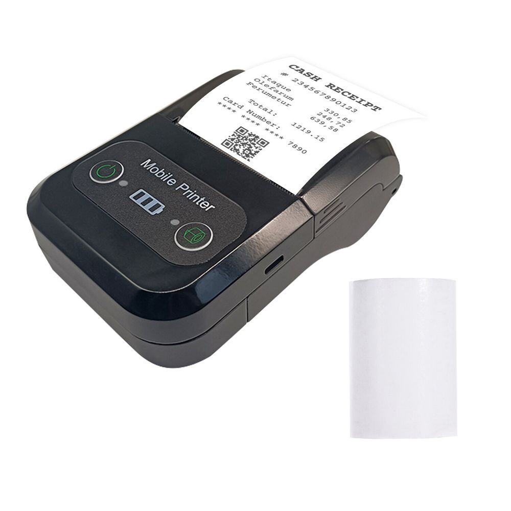  Mini impresora portátil de mano Bluetooth impresora térmica sin  tinta impresora impresora etiqueta herramienta de impresión para oficina en  casa : Productos de Oficina