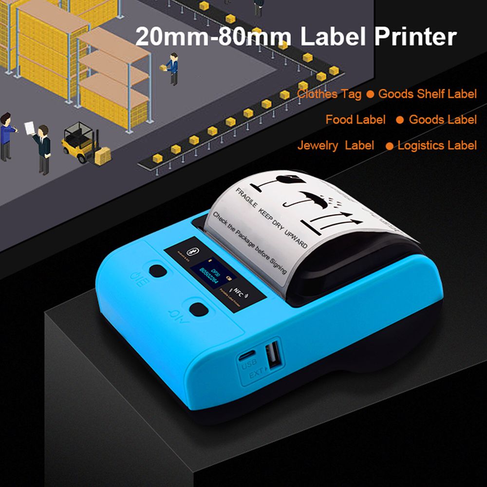 Impresora térmica portátil 80mm con interfaz Bluetooth + USB - Promart