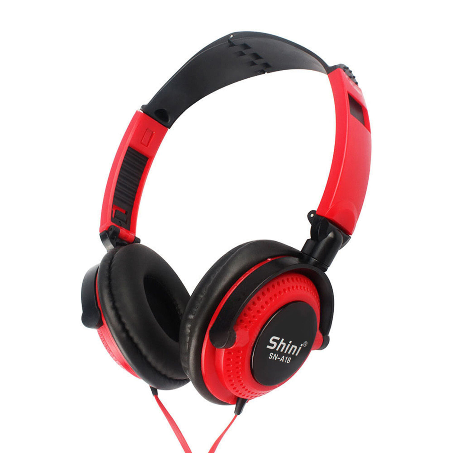 Audifonos Para Juegos Supraaurales Con Cable De 3,5 Mm Y Micrófono, Color Rojo