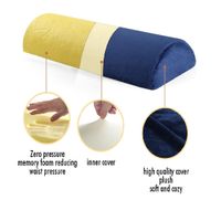 Almohada Tubular Reposa pies Espalda Piernas Azul
