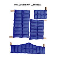 Compresas semillas terapia Azul Pack x 4 compresas