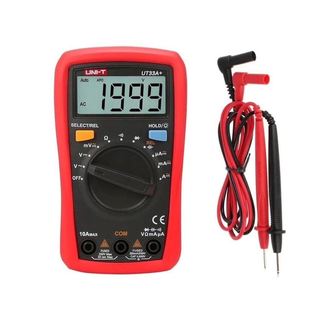Multitester Multimetro Digital AC DC 600V 10A UNI-T UT33A+ | Promart.pe ...