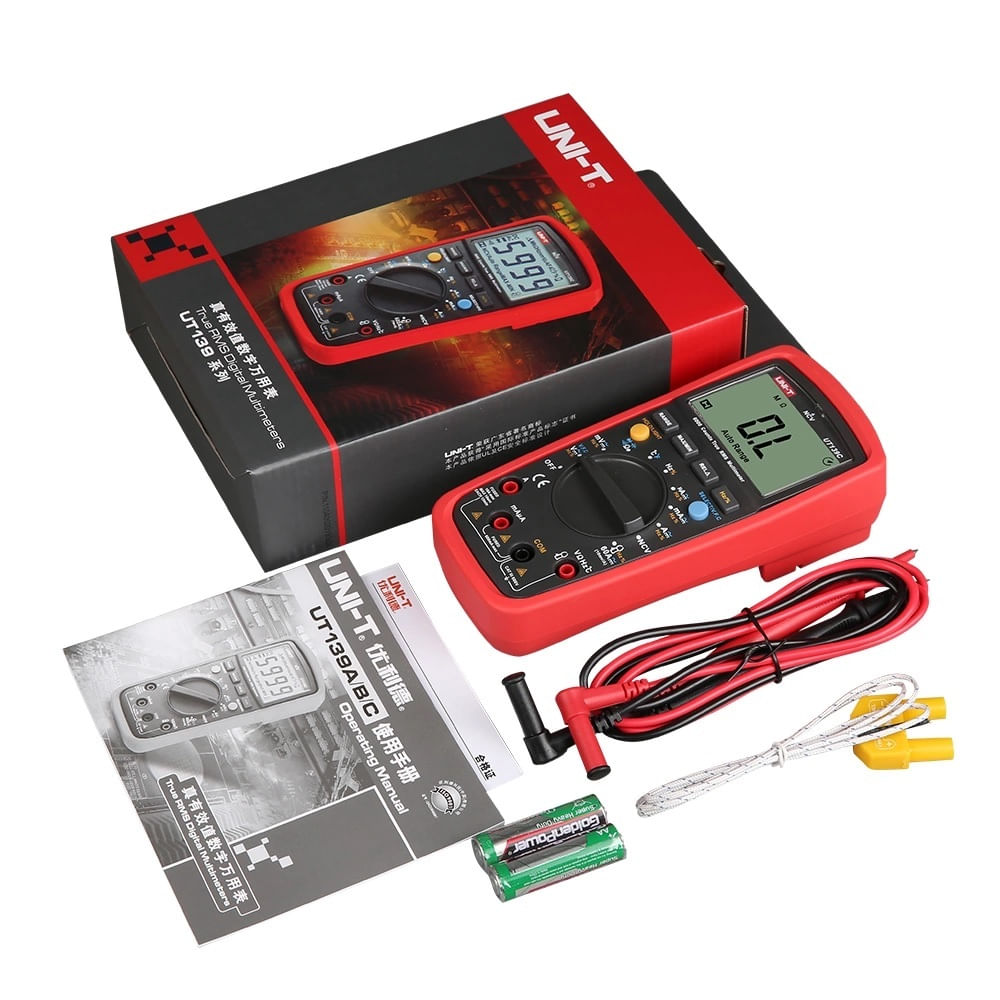 Multímetro Multitester Digital Auto Rango RMS Real NVC UNI-T UT139C ...