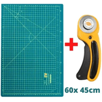 Tapete para Corte A2 Tabla Base de Corte A2 45x60cm Más Cuchilla Circular de 45mm