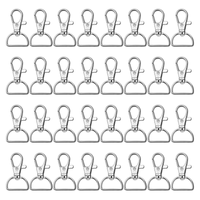 100 Argollas para Llavero 20mm Mosquetón Gancho de Clip Giratorio para Manualidades
