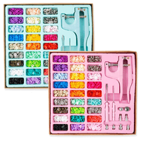 Pinza Remachadora para Broches Plásticos Snap 270 Juegos de Botones a Presión de Plástico y Metal