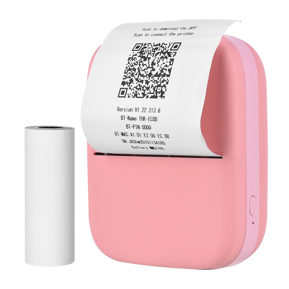 Impresora Térmica X1 80Mm Portátil Mini Bluetooth Rosa - Promart