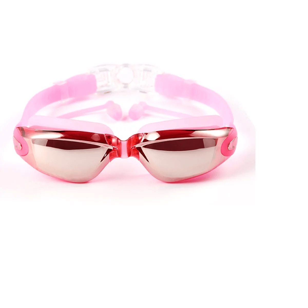 Lentes Natación Full HD + Protección UV Rosado