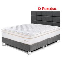 Dormitorio Royal Dynasty Queen con Cabecera Blocks Gris