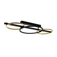 Lámpara de Techo Eglo Lanacera 12.5w Acero Negro 2 Luces