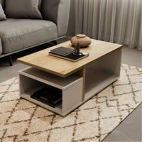 Mesa de Centro Miramar color Blanco/Duna TU MESITA