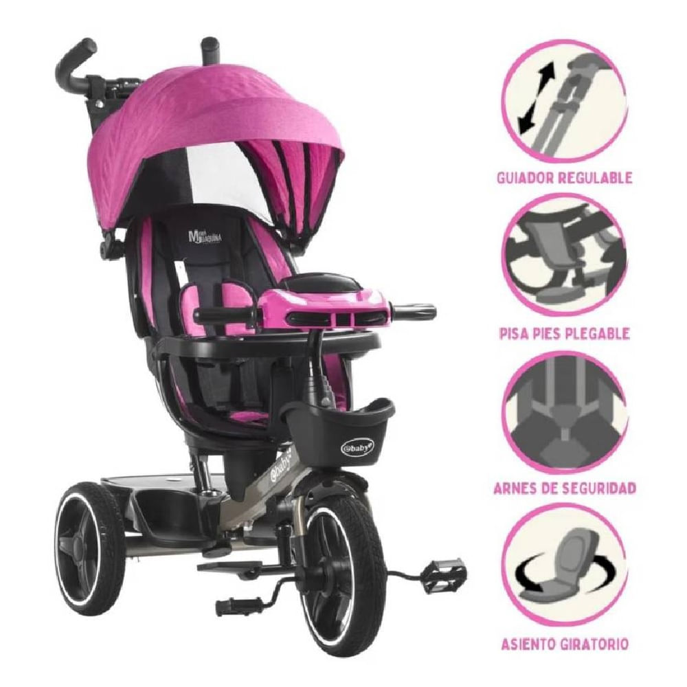 Triciclo Venice Ebaby USB y Bluetooth