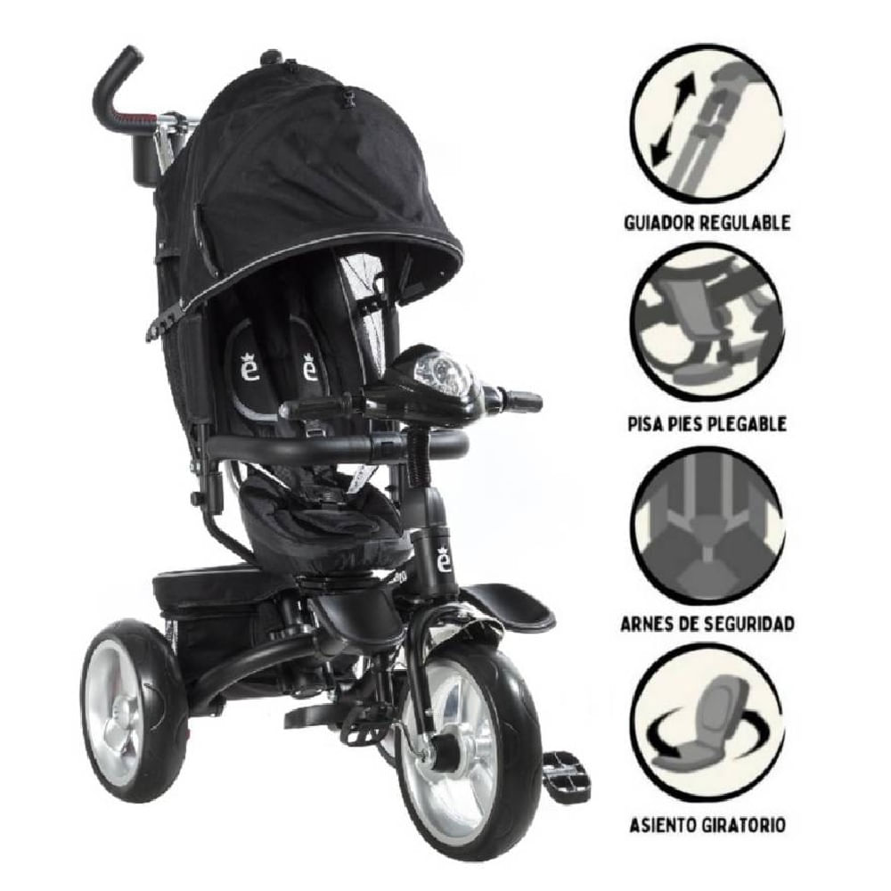 Triciclo Venice Ebaby USB y Bluetooth