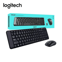 Teclado Logitech Mouse Mk220 Wireless USB Sp Black
