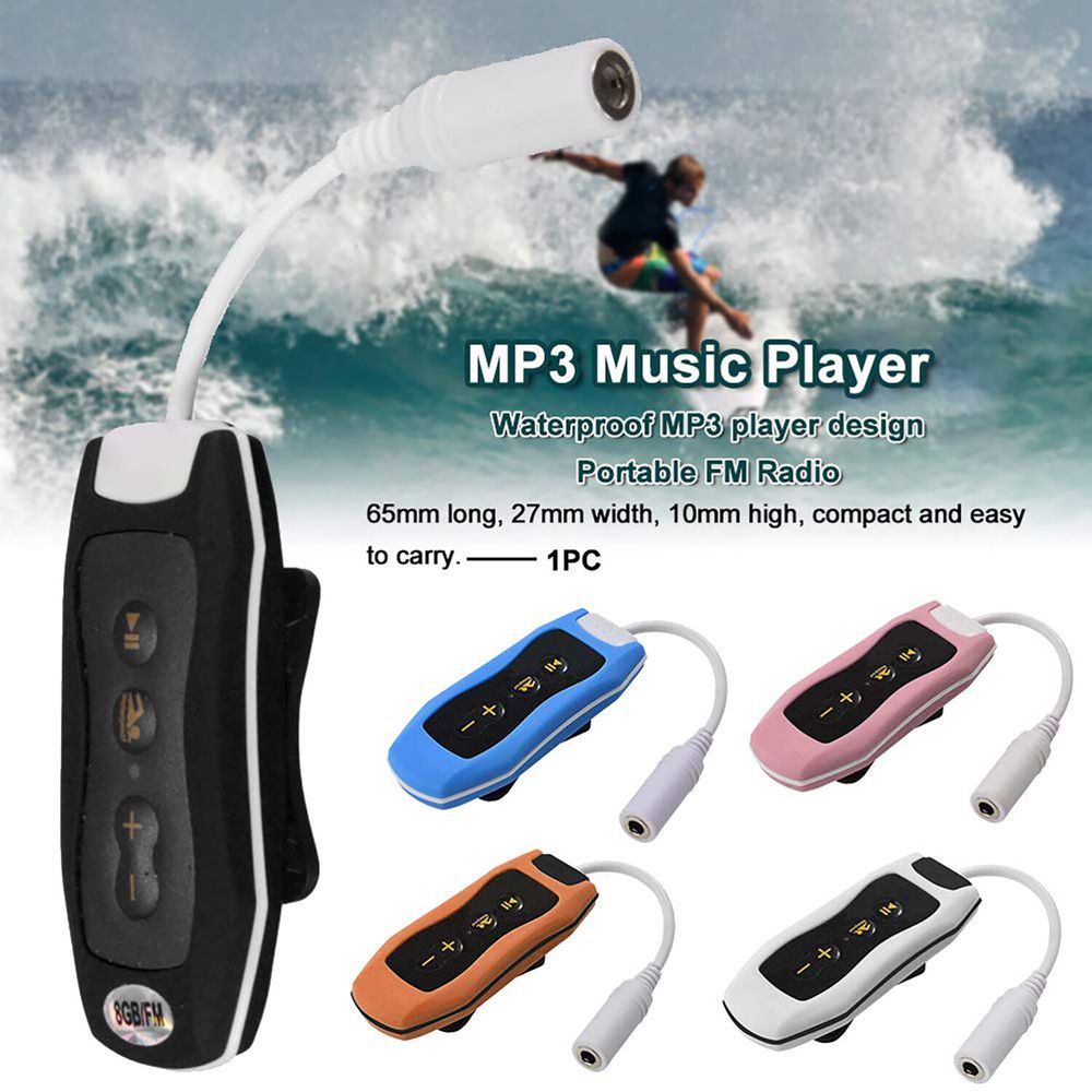 Auriculares impermeables IPX8 para deportes acuáticos, audífonos tipo clip  de 3,5mm para natación, buceo, MP3