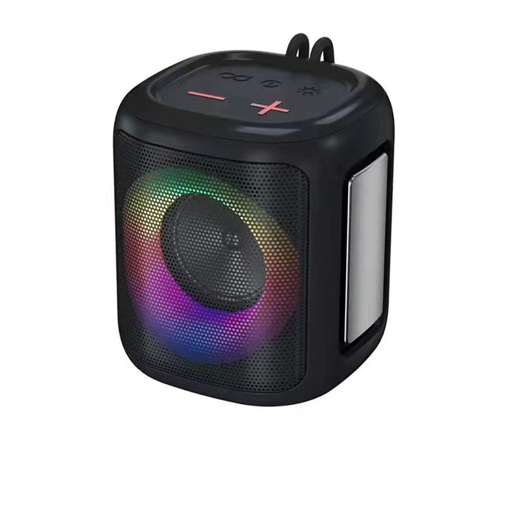 Altavoz Inalámbrico Bt A80 Altavoz Pequeño Portátil Con Luz Rgb Impermeable  Para Exteriores Negro - Promart