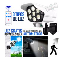 Lámpara Solar con Sensor de Movimiento Forma de Camara Seguridad