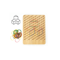 Juego Didáctico Geoplano De Madera