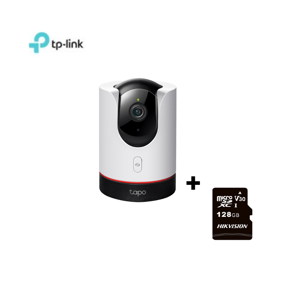 Cámara de seguridad Wi-Fi con giro Tapo C225 - MicroSD 128GB - Tp-Link