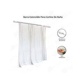 Barra de cortina de ducha extensible para baño 70cm a 120cm GENERICO