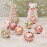 Bolas de Navidad Rosados 6cm x 9 Und